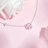 FANCIME "Rose Amour" Collier en argent sterling