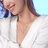 Collier en argent sterling FANCIME "Projecteur" avec réglage rond