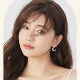 Boucles d'oreilles en argent sterling FANCIME "Rêve maussade" avec lune et étoile suspendues