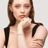 FANCIME "Lunaria" Bracelet Tennis en Pierre de Lune de Juin en Argent Sterling