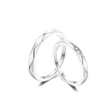 Bagues en argent sterling pour couples "Tous les Angles" FANCIME