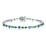 FANCIME "Aube" Bracelet en argent sterling avec émeraude de naissance