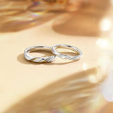 Bagues en argent sterling “Love Magnetic” pour couples