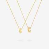 FANCIME "Cadenas du Temps Infini" Colliers assortis en argent sterling pour couples