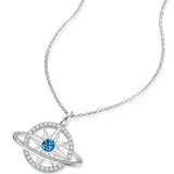 FANCIME "Stellar Promise" Topaze Pierre de naissance de décembre Collier en argent sterling