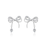 FANCIME "Dream Bow" Boucles d'oreilles en argent sterling en forme de nœud papillon