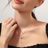 FANCIME "L'amour de l'ange" Collier en argent sterling