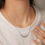 Collier en argent sterling "Starlit Dream" Étincelant