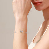 FANCIME "Starlight Butterfly" Bracelet en argent sterling émaillé lumineux