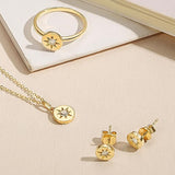 FANCIME Étoiles en diamant Hope en or jaune 18K