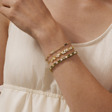 Bracelet en argent sterling FANCIME "Murmure de glycine" avec fleur