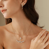 Collier en argent sterling "Ms Vega" Étoile scintillante Alpha Lyrae