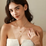 Collier en argent sterling "Starlit Dream" Étoile colorée