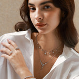 Collier en argent sterling "Starlit Dream" Étincelant