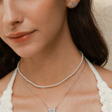 FANCIME "Starlight Butterfly" Collier en argent sterling émaillé lumineux