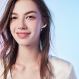 "Enchanted Wings" Boucles d'oreilles en argent sterling avec crawlers étincelants