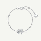 FANCIME "Blooming Bow" Bracelet en argent sterling en forme de nœud floral