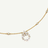 Collier en argent sterling "Vega Aureole" Étoile scintillante Alpha Lyrae