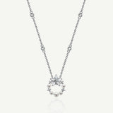 Collier en argent sterling "Vega Aureole" Étoile scintillante Alpha Lyrae