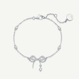 FANCIME "Dream Bow" Bracelet en argent sterling en forme de nœud papillon