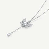 Collier en argent "Effet papillon" à tirage