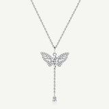 Collier en argent "Effet papillon" à tirage