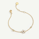 Bracelet en argent sterling "Ms Vega" Étoile scintillante Alpha Lyrae