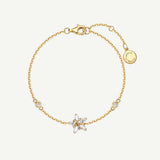 Bracelet en argent sterling "Ms Vega" Étoile scintillante Alpha Lyrae