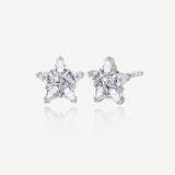 Boucles d'oreilles en argent sterling "Ms Vega" Étoile scintillante Alpha Lyrae