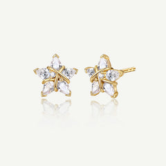 Boucles d'oreilles en argent sterling "Ms Vega" Étoile scintillante Alpha Lyrae