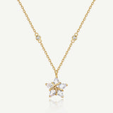Collier en argent sterling "Ms Vega" Étoile scintillante Alpha Lyrae