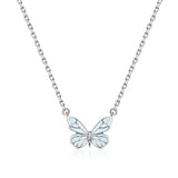 FANCIME "Starlight Butterfly" Collier en argent sterling émaillé lumineux