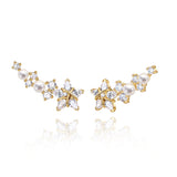Boucle d'oreille en argent sterling "Vega Whisper" Étoile scintillante Alpha Lyrae