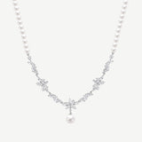 Collier en Argent Doux de Promesse Wisteria Bloom Drop