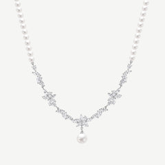 Collier en Argent Doux de Promesse Wisteria Bloom Drop