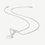 Trinity Essential Silver Necklace in White CZ