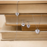 Trinity Signature Silver Necklace in Mother of Pearl