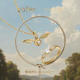 Harry Potter x FANCIME Anneau en Argent du Vif d'Or