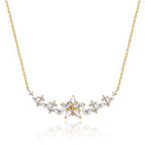 Collier en argent sterling "Vega Whisper" Étoile scintillante Alpha Lyrae