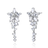 Boucles d'oreilles en argent sterling "Vega Serenade" Étoile scintillante Alpha Lyrae