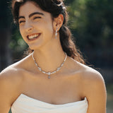Boucles d'Oreilles en Argent avec Améthyste Wisteria Bloom Drop