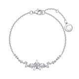 Bracelet en argent sterling "Vega Serenade" Étoile scintillante Alpha Lyrae