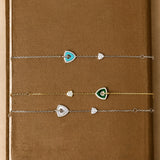 Trinity Signature Silver Bracelet in Mother of Pearl