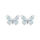 FANCIME "Starlight Butterfly" Boucles d'oreilles en argent sterling émaillé lumineux