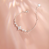 "Starlit Melody" Bracelet en argent sterling