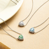 Trinity Essential Silver Necklace in White CZ