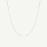 Collier en Chaîne en Argent avec Fleurs de Perles