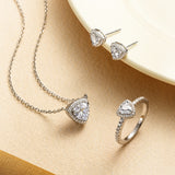 Trinity Essential Silver Necklace in White CZ