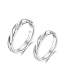 Bagues en argent sterling “Love Magnetic” pour couples