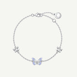 FANCIME "Starlight Butterfly" Bracelet en argent sterling émaillé lumineux